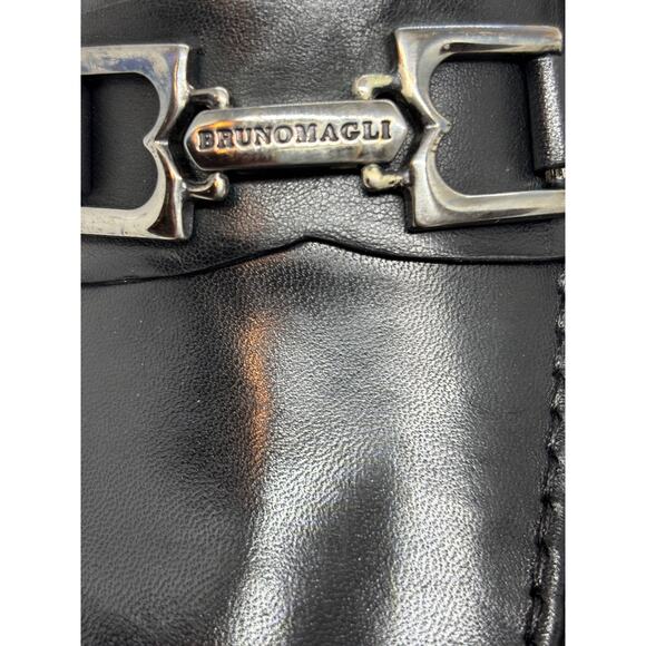 NWB Made in ITALY BRUNO MAGLI Riccardo Loafers Dress Shoes Black Leather 8.5 M main image 11